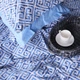 Простынь на резинке MirSon 150x190+25 см 00-5 Geometry Blue поплин (2200009704383) - изображение 6