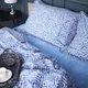 Простынь на резинке MirSon 150x200+25 см 00-5 Geometry Blue поплин (2200009704390) - изображение 5