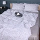 Простынь на резинке MirSon 80x200+25 см 00-6 Geometry Grey поплин (2200009705571) - изображение 1