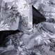 Простынь на резинке MirSon 90x190+25 см 00-8 Black Flowers поплин (2200009708107) - изображение 7