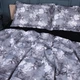 Простынь на резинке MirSon 140x200+25 см 00-8 Black Flowers поплин (2200009708176) - изображение 4