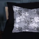 Простынь на резинке MirSon 140x200+25 см 00-8 Black Flowers поплин (2200009708176) - изображение 6