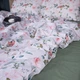 Простынь на резинке MirSon 80x200+25 см 00-9 Birds and Flowers поплин (2200009709357) - изображение 5