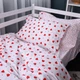 Простынь на резинке MirSon Poplin Line Kids 01 Little Hearts 80x190 см (2200009710605) - изображение 2