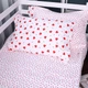 Простынь на резинке MirSon Poplin Line Kids 01 Little Hearts 160x200 см (2200009710735) - изображение 1