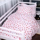 Простынь на резинке MirSon Poplin Line Kids 01 Little Hearts 140x190 см (2200009710681) - изображение 4