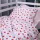 Простынь на резинке MirSon Poplin Line Kids 01 Little Hearts 160x190 см (2200009710728) - изображение 5
