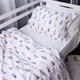 Простынь на резинке MirSon Poplin Line Kids 03 Animals 150x190 см (2200009713224) - изображение 3