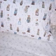 Простынь на резинке MirSon Poplin Line Kids 03 Animals 200x200 см (2200009713286) - изображение 2