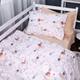 Простынь на резинке MirSon Poplin Line Kids 06 Rabbit Alphabet 120x190 см (2200009716966) - изображение 5