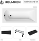 Ванна акриловая Helmken Vespera 140x70 см (937NP67962) комплект 4 в 1: прямоугольная ванна, ножки, Черный подголовник и Черная фронтальная панель - изображение 18