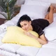 Подушка ортопедическая MirSon Стружка Memory №4013 Satin Stripe 30-0003 Intense Yellow WoMen 59х43х10 см (2200006422211) - изображение 3