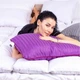 Подушка ортопедическая MirSon Стружка Memory №4018 Satin Stripe 30-0009 Purple WoMen 59х43х10 см (2200006422273) - изображение 2