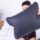 Подушка ортопедическая MirSon Стружка Memory №4085 Satin Stripe 30-0021 Dark Blue Men 59х43х12 см (2200006422976) - изображение 2
