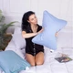 Подушка ортопедична MirSon Стружка Memory №4098 Delicate satin 0842 Light Blue Men 59х43х12 см (2200006423126) - зображення 2