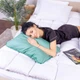 Подушка ортопедическая MirSon Стружка Memory №4100 Delicate satin 0844 Green Olive Men 59х43х12 см (2200006423140) - изображение 2