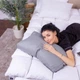 Подушка ортопедическая MirSon Стружка Memory №4243 Satin Stripe 30-0010 Light Gray 58х40х10.5 см (2200006424628) - изображение 5