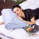 Подушка ортопедическая MirSon Стружка Memory №4267 Delicate satin 0843 Grey Blue 58х40х10.5 см (2200006424888) - изображение 2