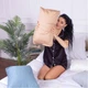 Подушка ортопедическая MirSon Стружка Memory №4198 Delicate satin 0165 Estella Kiddy 50х29х8 см (2200006424130) - изображение 1