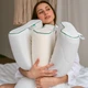 Подушка ортопедическая (стружка Memory) MirSon №4225 Green Nature Dorotea 58х40х10.5 см (2200006424406) - изображение 6