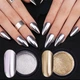 Зеркальная втирка для дизайна ногтей (серебряная) Mirror powder №2 Designer Professional - изображение 6