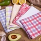Набор вафельных полотенец Mirson №620 - Picnic cage 6 шт 30х50 см (2200006737292) - изображение 2