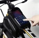 Велосипедная водостойкая сумка на раму Trizand с боковыми карманами под смартфон (25378) - изображение 2
