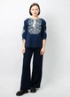 Вышиванка Narodnyy Butik Волна 52 Синяя 1012 - изображение 7