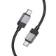 Кабель із швидкою зарядкою 60W Type-C to Type-C HOCO X110 |1м, 3A| Чорний - зображення 1