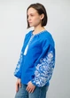 Вышиванка женская Narodnyy Butik синий лен белая вышивка 1041.1 46 - изображение 2