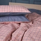 Пододеяльник MirSon евро 200x220 см 17-0731 Pink & Gray Plaid Бязь (2200010823639) - изображение 4