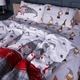 Простынь MirSon полуторная 150x220 см 17-0676 Holiday Magic Бязь (2200010215304) - изображение 2