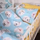 Комплект постельного белья Mirson Семейный 2 x 143 x 210 см 20-0044 Cats and Bunnies Бязь (2200010273694) - изображение 2