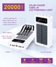 УМБ повербанк Y-Kryptone S-02 SOLAR CHARGE LED Light 20000 mAh CABLE in White - изображение 2