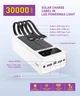 УМБ повербанк Y-Kryptone S-03 SOLAR CHARGE LED Light 30000 mAh CABLE in White - изображение 2