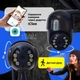 Камера видеонаблюдения Wi-Fi 2MP внешняя уличная с ночным видением, беспроводная поворотная IP-камера со звуком, датчиком движения, записью на карту памяти, управлением через приложение Icsee Черная A8B-4MP-Black - изображение 2