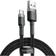 Кабель Baseus cafule Cable USB to Type-C 2A 3m Black-Grey (CATKLF-UG1) - зображення 1