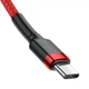 Кабель Baseus Cafule USB Cable Type-C to Type-C 3A 1m Red (CATKLF-G09) - зображення 3