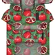 Дощовик-накидка з капюшоном для собак WAUDOG Clothes малюнок Гранати XS А 26-29 см B 32-41 см С 21-26 см - изображение 4