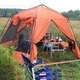 Туристический шатер-палатка Tramp Lite Mosquito. 4,3х3,7х2,25м. Оранжевый. Кемпинговаяя беседка шатер TLT-009.02 - изображение 8