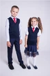 Жилетка Maksim & Liza школьная трикотажная вязаная 140 см синяя (500052105103) - изображение 4