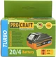 Набор Аккумуляторная дисковая пила ProCraft PCA18 (Без акб и зп) (ProCraft030183) + Батарея аккумуляторная ProCraft Battery 20 В 4.0 Ah Turbo (030244) + Зарядное устройство ProCraft Charger 20 В 2.0, 4.0, 8.0 Ah (030201) - изображение 17