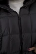 Жіночий зимовий пуховик з норковим хутром, чорний/бежевий, casual Basic (чорний, 54), 28061, 27903 - изображение 5