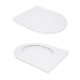 Унітаз підвісний Qtap Swan безободковий Ultra Quiet з сидінням Soft-close QT16335179W - изображение 8