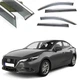 Дефлектори вікон вітровики Benke для Mazda 3 2020- Хром Молдинг З Нержавіючої Сталі 3D (BMDM32023-W/S) - изображение 1