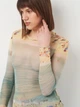 Рубашка женская Zara 5039/319 S Мятная (05039319330022_multicolor) - изображение 4