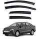 Дефлектори вікон ветровики Volkswagen Polo V 2009- Седан Скотч 3M Voron Glass - зображення 1