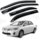 Дефлектори вікон вітровики Acrylic для Toyota Corolla (E140 - E150) 2007-2014 Гнучкі - изображение 1
