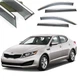 Дефлектори вікон вітровики Benke для Kia Optima TF 2010-2015 Хром Молдинг Із Нержавіючої Сталі 3D - изображение 1