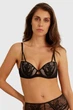 Бюстгальтер с уплотнённой чашкой Yamamay 75E Чёрный (Black) (112181) - изображение 1